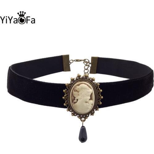 YiYaoFa Choker Necklace for Women Accessories Gothic Party Jewelry Vintage Statement Necklace & Pendant False Collar DD-02