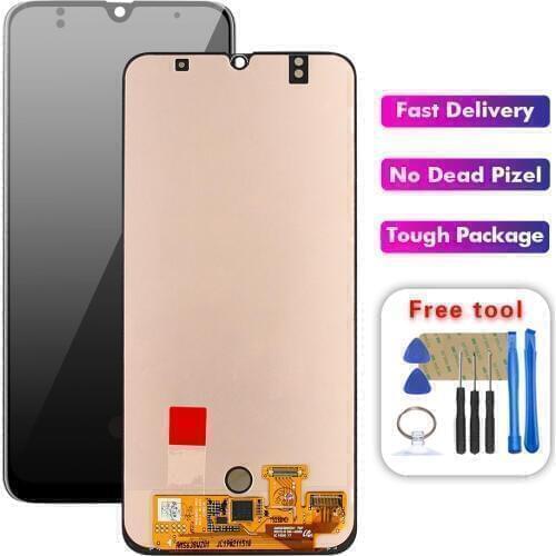 For Samsung Galaxy A50 A505 A505F/DS A505FD A505F A505A LCD Display Touch Screen Digitizer Glass Assembly + Frame