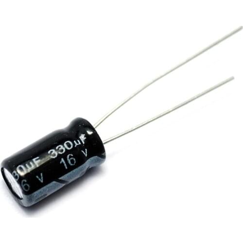 20PCS/LOT Electrolytic Capacitor 16V/330uF 16V 330UF 6*12