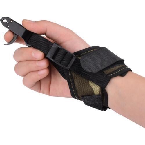 2021 New 1X Compound Bow Caliper Release Camo Green Trigger Buckle Wrist Strap Free Shipping Outdoor Shooting
