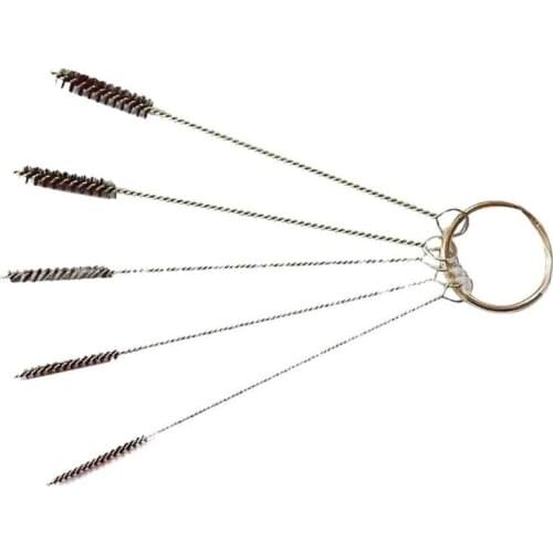 5PCS Different Size Bottle Tube Cleaning Brush Mini Nylon Cleaner Scrub Kit Hose Bottle Pot Scrape Spray Brushes Set drop ship