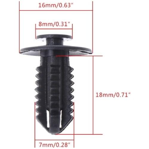 50 Pcs Car Auto Push Type Bumper Retainer Fasteners Clip for bmw Mercedes