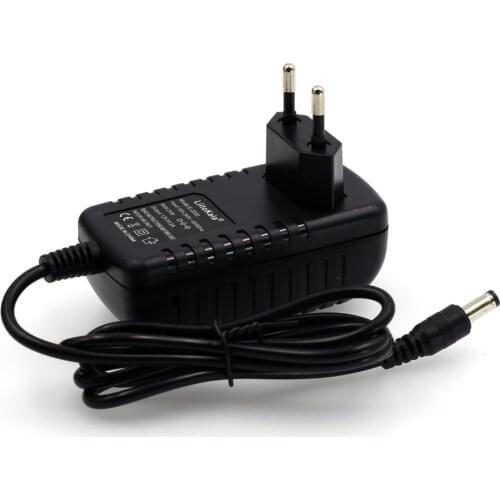 Liitokala 12V 2A Adapter Monitor charger backup power Supply DC 5.5 * 2.1 mm EU/US Plug