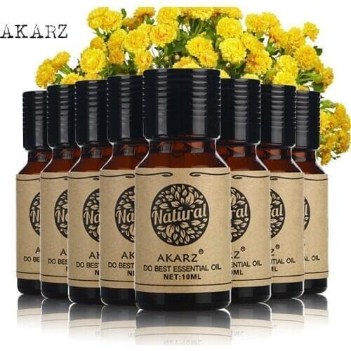 AKARZ Value Meals Fennel Vetiver Bergamot Clove Myrrh Neroli Cherry Blossom Gardenia Skin Essential Oil 10ml*8