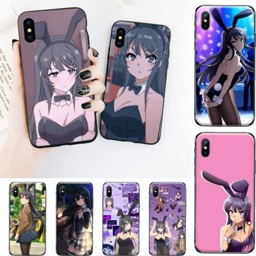 Mai Sakurajima anime girl Phone Case for iPhone 11 12 mini pro XS MAX 8 7 6 6S Plus X 5S SE 2020 XR