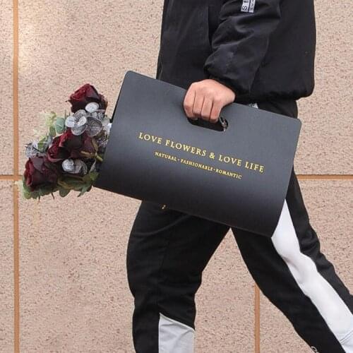 Flower Tote Bag Luxury Personalized Kraft Paper Bouquet Bag Gift Wrapping Paper Wedding Party Home Decor Flower Wrapping Paper