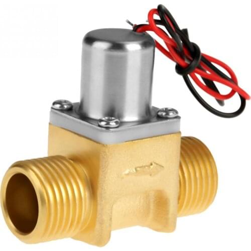 DC4.5V 1/2" Water Flow Pulse Solenoid Valve Brass Electromagnetic Valve for Induction Cleaner Garden Irrigation