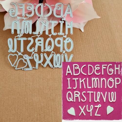 Graffiti 26 alphabet combination cutting metal die decoration for scrapbook punching card cutting DIY process edge cutting
