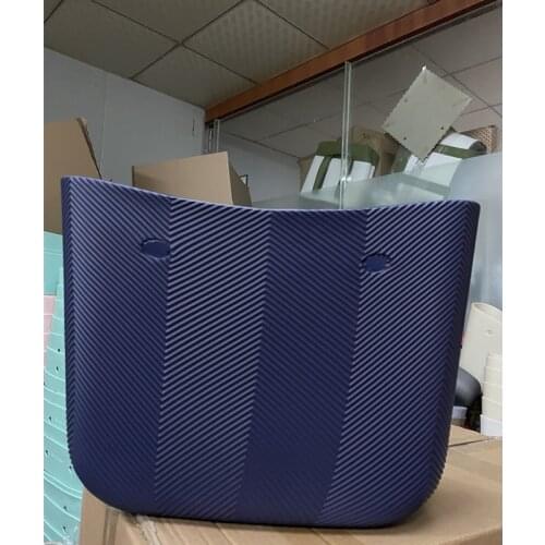 Classic size navy blue bag body for obag with lines changeable 2021
