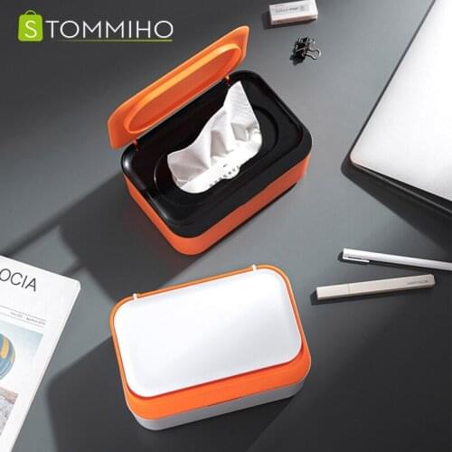 STOMMIHO Multifunctional Tissue Box Wet Tissue Mask Storage Box Kitchen Organizer Baby Wet Wipes Dispenser Household Accessories