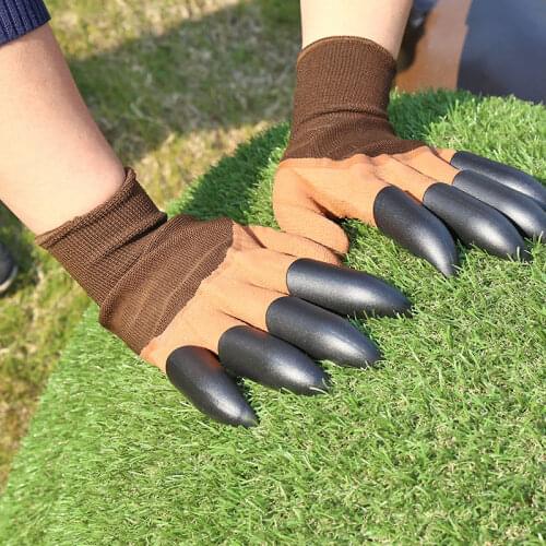 Anti-sting Breathable Planting Digging Garden Gloves Flowers Non-slip Wear-resistant Labor Protection Glove with Claw Tools