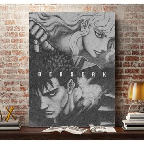 Berserk Guts Griffith anime Canvas poster Painting wall Art decor Living room Bedroom Study Home Decoration Prints frame