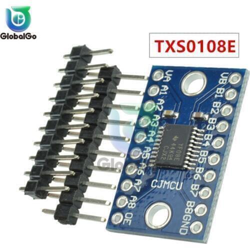 3.3V 5V TXS0108E 8 Channel Logic Level Converter Convert TTL Bi-directional Mutual Convert 10Pin