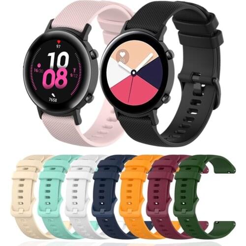 20mm Silicone Band for Galaxy Watch 42mm Sports Strap for Samsung Gear S3 Frontier/Classic Active 2 for Huawei Watch 2
