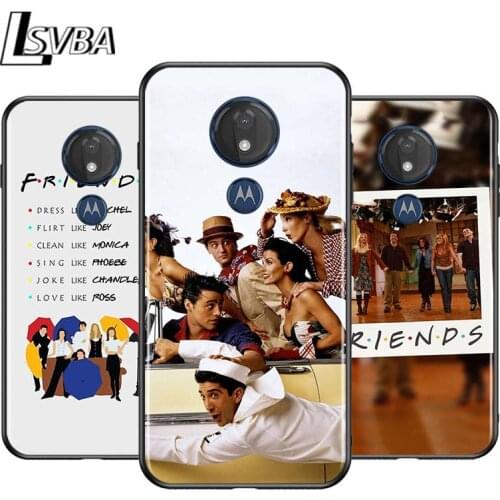 Friends TV Show Series for Motorola G9 G8 G E7 E6 One Play Marco Hyper Fusion Stylus Power Edge Plus Black Phone Case
