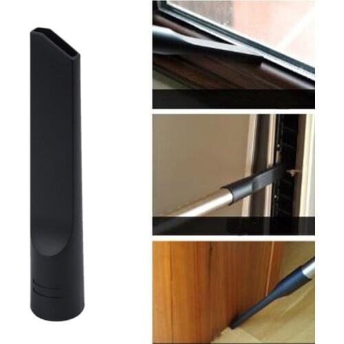 35mm Vacuum Cleaner Flat Tip Crevice Replacement Tool Port Corner Nook Cranny Cleaning Tools Pipe Accessories Flat Tip Black