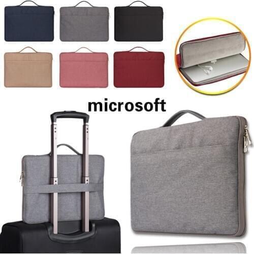 Solid Color Laptop Bag Suitable for Microsoft Surface Go/2/3/Pro 2 3 4 6/RT 10.6"/Book 2 Notebook Business Unisex Handbag