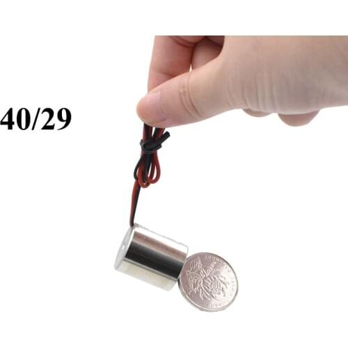D40mm*H29mm Suction 40KG DC 12V 24V Current Degauss Electric Magnet Magnetic Solenoid Sucker Electromagnet Powerful Rare Earth