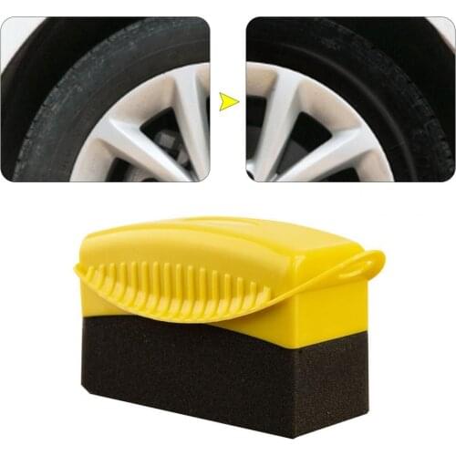 1pcs Car Wheel Polishing Waxing Sponge Brush PP Plastics Washing Cleaning Brush Sponge Brush Car Clean Detail Car Accessories