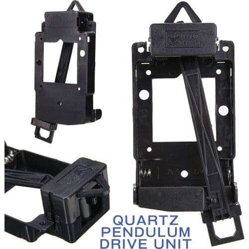 1pc Quartz Pendulum Drive Unit Box Plastic DIY Clock Accessory Kits For Home Decors Ornament Black