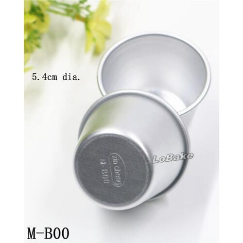10pcs/lot) Mini size 5.4cm diameter cup shape aluminium alloy egg tart pan cupcake candy cheesecake mold DIY baking tools