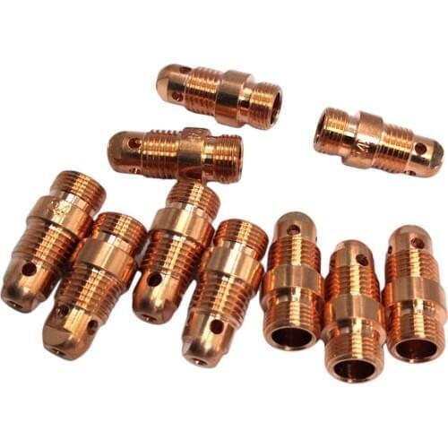 10x TIG Welding Gas Lens Collet Body WP-9 18 26 Torch Consumables Parts Accs