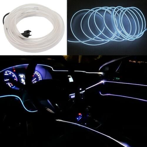 1M/2M/3M/5M Car Interior Lighting LED Strip Decoration Garland Wire Rope Tube Line flexible Neon Light
