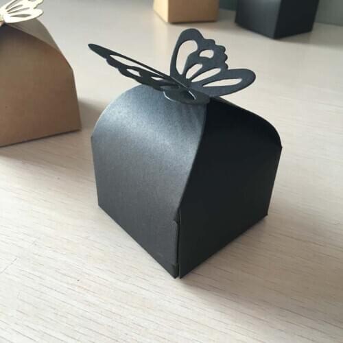 50PCS/Lot Brown Kraft Craft Paper Jewelry Pack Boxes Small Gift Box For Biscuits Handmade Soap Wedding Party Candy Packaging Box