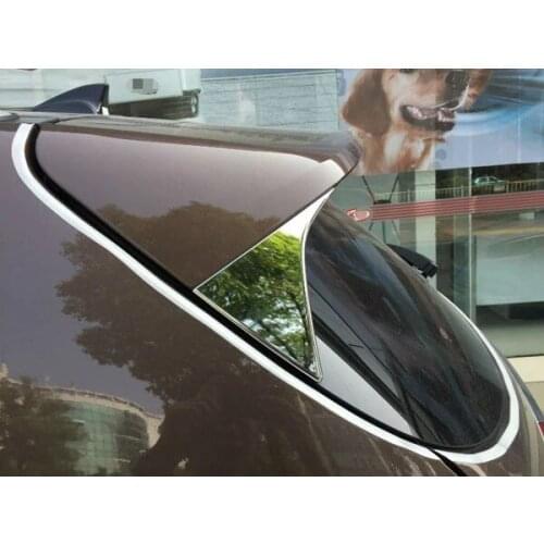 Interior Car Decoration Accessories ABS Chrome Rear Window Sequins For KX5 Sportage KIA 2016