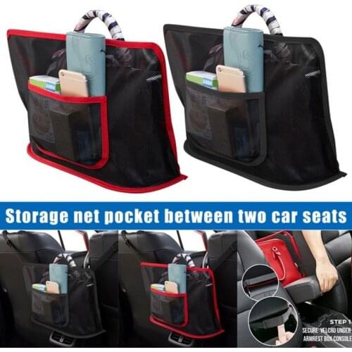 Car Large-capacity Storage Net Pocket Seat Back Storage Bag Automobiles Adjustable Convenient Bag Interior Accessories Decor