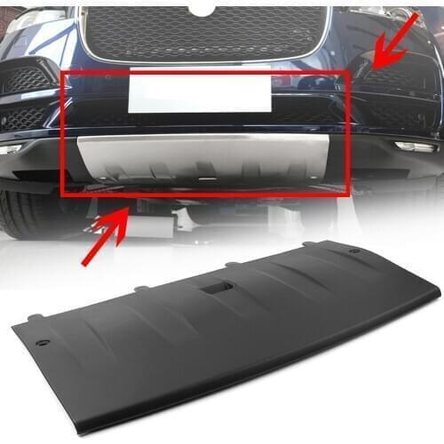 Car Front Bumper Skid Plate Cover Protector Guard For Jaguar F-Pace R-Sport 2016 2017 2018 2019 2020 Matt Black ABS Plastic