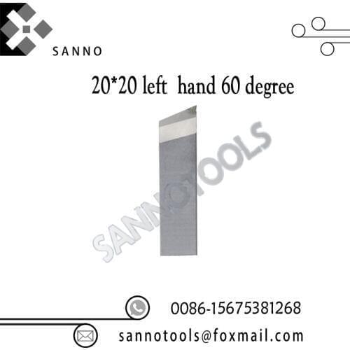 Free shipping! High quality 60degree 20*20 right hand / 60degree 20*20 left hand PCD cnc carbide turning inserts