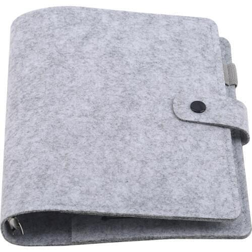 A5 A6 Felt Shell Fabric Notebook Loose Leaf Notebook Paper Planner Inner Page Ring Binder Stationery Gift Traveler Journal