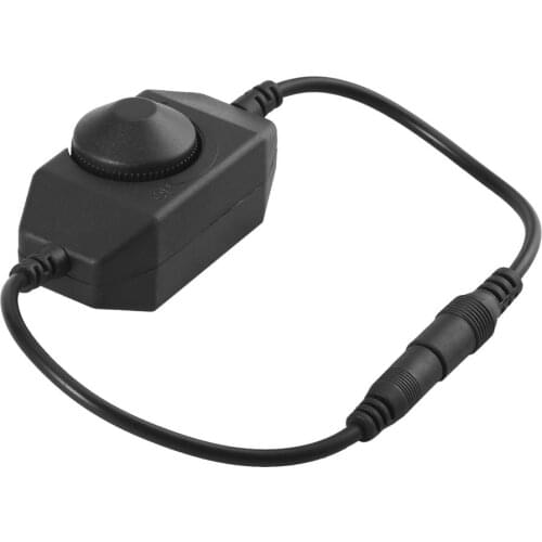 Black Manual Dimmer Brightness to DC Adapters for LED Single Color Light Strip Newest Hot Search