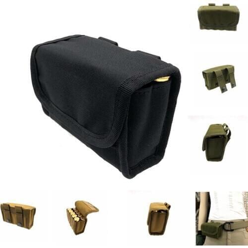 Outdoor Hunting 10 Round Shot Shotshell Reload Holder Molle Pouch For 12 Gauge/20G Magazine Pouch Ammo Round Cartridge Holder