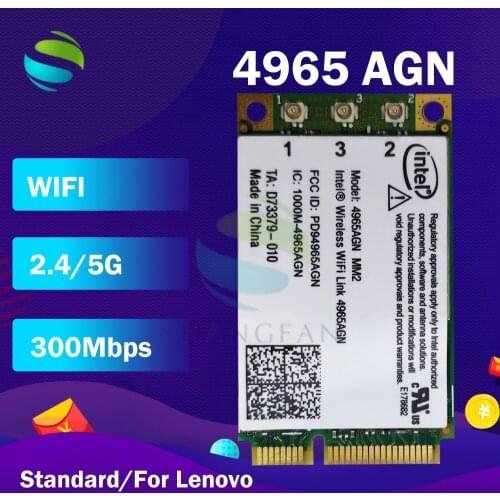 For Intel 4965AGN 4965AGNMMW FRU:42T0865 Mini PCI-Express Wireless Card For lenovo thinkpad T61 R61 X61 x61t R60E T61P