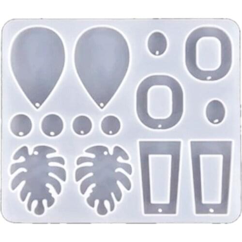 DIY Earring Resin Mold, Handmade Dangling Earring Silicone Mold, UV Epoxy Mold, Used for Jewelry Making Tools