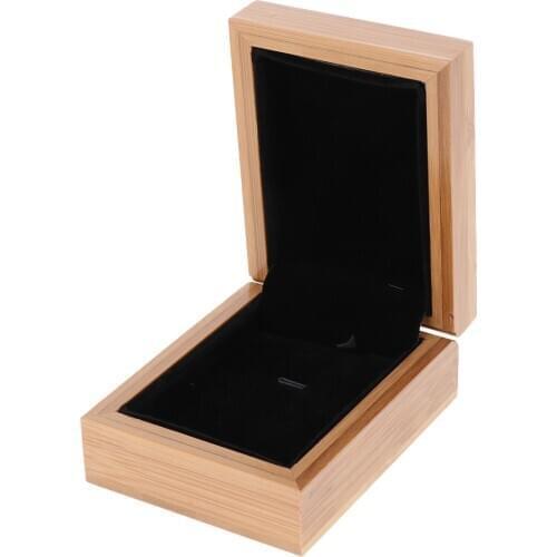 High End Solid Wood Pendant Box Packaging Case Jewelry Storage Box