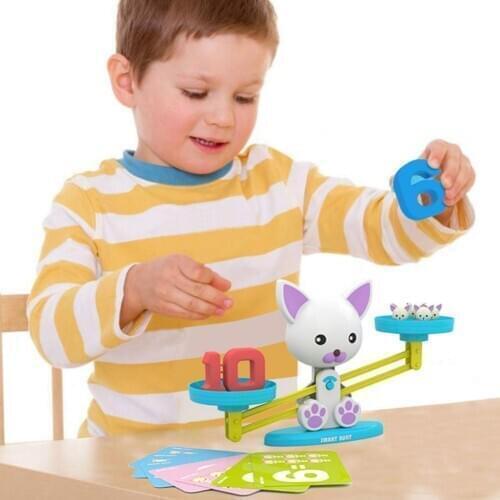 Frog Cat Design Number Balance Scale Counting Game Kids Early Educational Toy