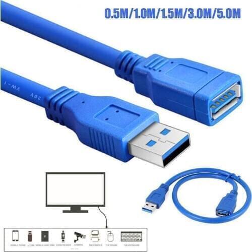 1Pcs USB 3.0 Computer Extension Cable High Speed And Cord Fast For Laptop PC Male To Camera Female Charging Cable Reliable H8R7