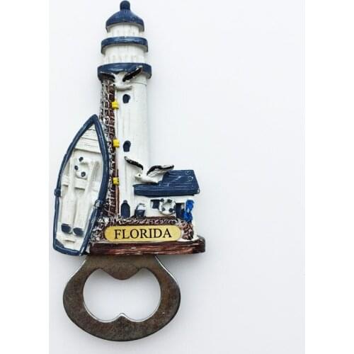 Florida creative lighthouse fishing boat seagull creative ocean wind decorative crafts magnetic refrigerator magnet