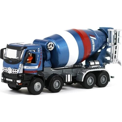 TANG DYNASTY(TM)1:50 Alloy Concrete Mixer Model Die-Cast Vehicle with Driver Engineering Vehicles Car Toy Model