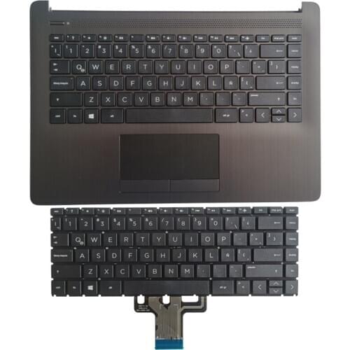 NEW Latin laptop keyboard for HP 14-CM 14T-CM000 14-CK0001TU 14q-cs0000TU 240 LA keyboard/Palmrest Top Cover With Upper Case
