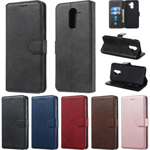 Original Luxury Solid Color Case For Samsung Galaxy J1 J3 J4 J5 J6 J7 J8 J120 J310 J330 J510 J530 J710 J730 Flip Leather Cover