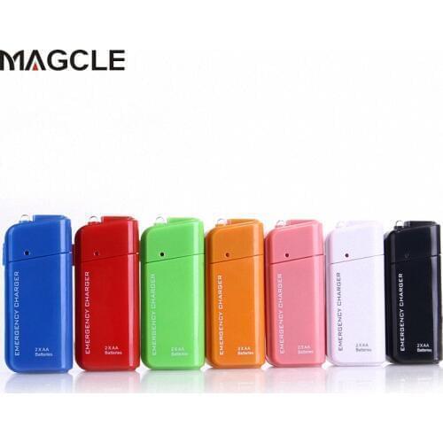 Portable AA batteryUSB charger for iphone 7 iphone 7 plus USB emergency charger power bank drop shipping