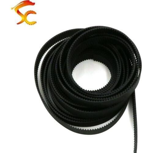 High quality 5Meters GT2 Timing belt GT2 9MM Width 9mm rubber 2GT 9MM open belt for 3D Printer Free shipping