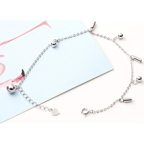 S925 sv fashion creative simple bell bracelet sweet girlfriend jewelry birthday gift for fashion womens