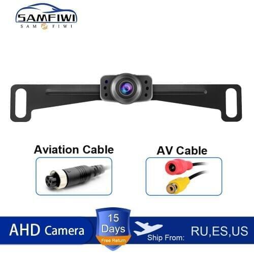 SAMFIWI 140 Degree Angle AHD Auto Rear View Camera Car Back Reverse Camera Fish Eyes Night Vision HD Parking Assistance Camera