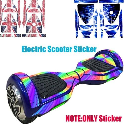 Electric Scooter Sticker 6.5 Inch Hoverboard Gyroscooter Sticker Two Wheel Self Balancing Scooter Hover Board Skateboard Sticker