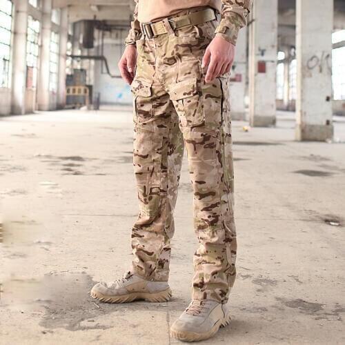Trueguard Multicam TRU 1/4 Zip Combat Pants Multicam Arid 65/35 Poly Cotton Ripstop Combat Pants MCA Frog Suit Pants